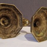 Pair of brass candlesticks