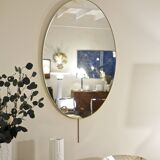 Vintage oval mirror from the 1960s