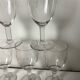 6 antique stemmed glasses