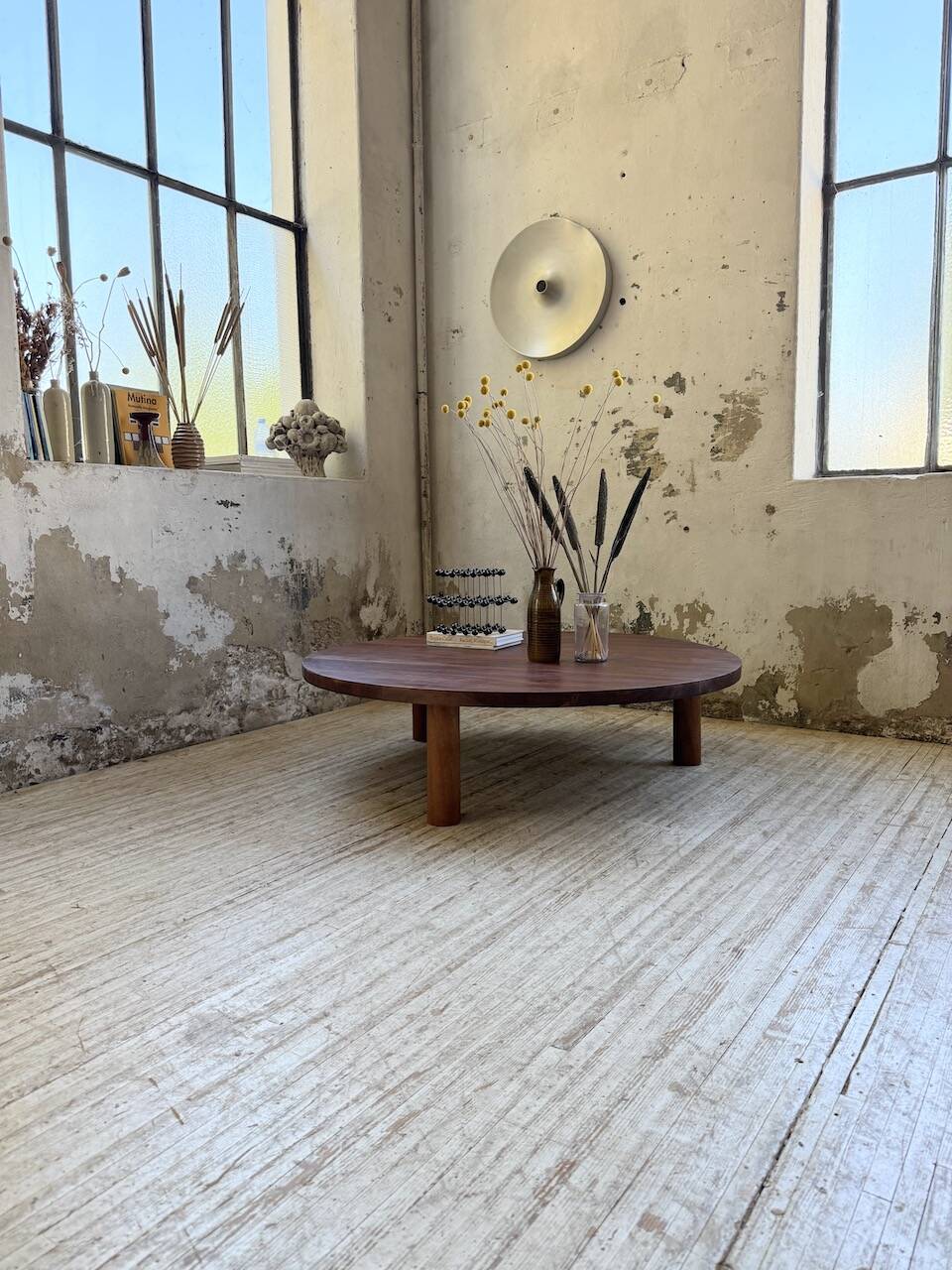 50s round tripod coffee table