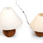 Ensemble de lampes de table en teck danois Dyrlund & MCM