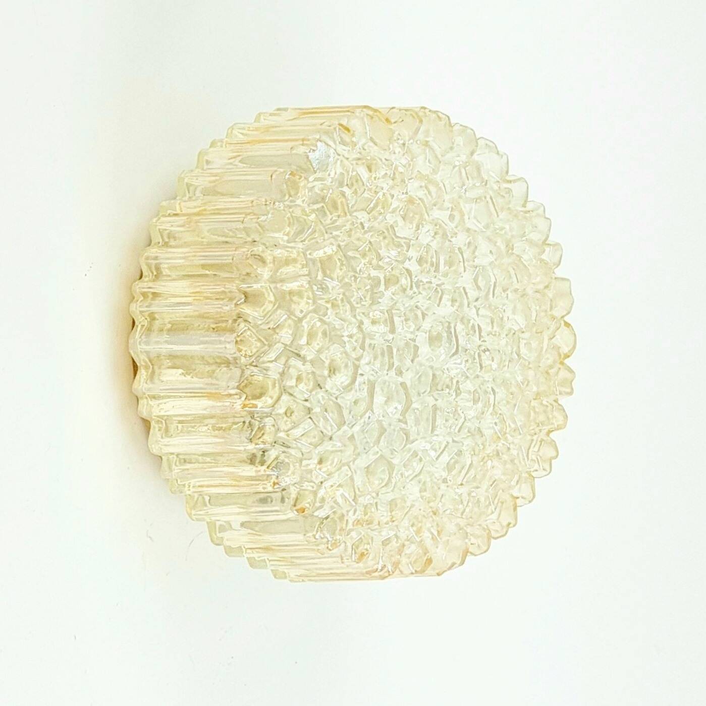 Pair of Mid Century Bubble Glass Wall Lamps By H. Tynell For Limburg, 1970s