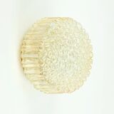 Pair of Mid Century Bubble Glass Wall Lamps By H. Tynell For Limburg, 1970s