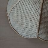 Flower suspension in natural fiber