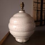 Art Deco crackled ceramic lamp