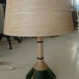 Green glass lamp
