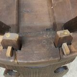 Set of 6 brutalist bistro chairs 1960