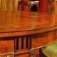 Italian Empire Style Oval Cherrywood and Ebony Dining Room Table, 19th Century