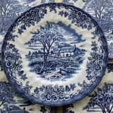 5 Assiettes à dessert en porcelaine Anglaise Myott
