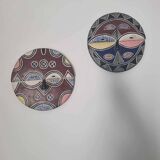 2 masques Africains Téké / Batéké