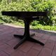 Round table with extension Baumann central foot 1970
