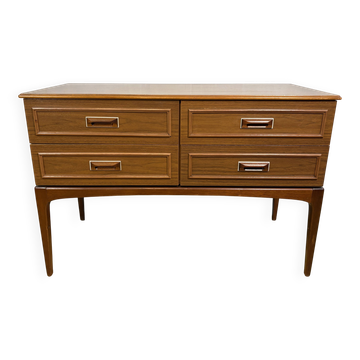 Mid-Century Retro Vintage Sideboard by Europa Furniture 1960  Four Drawers