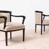 Set of 2 Biedermeier Armchairs in Rustic, Countryside Style, circa 1850