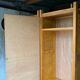 Bamboo cabinet woven and modular pine vintage 1960