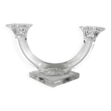Chandelier deux branches verre design