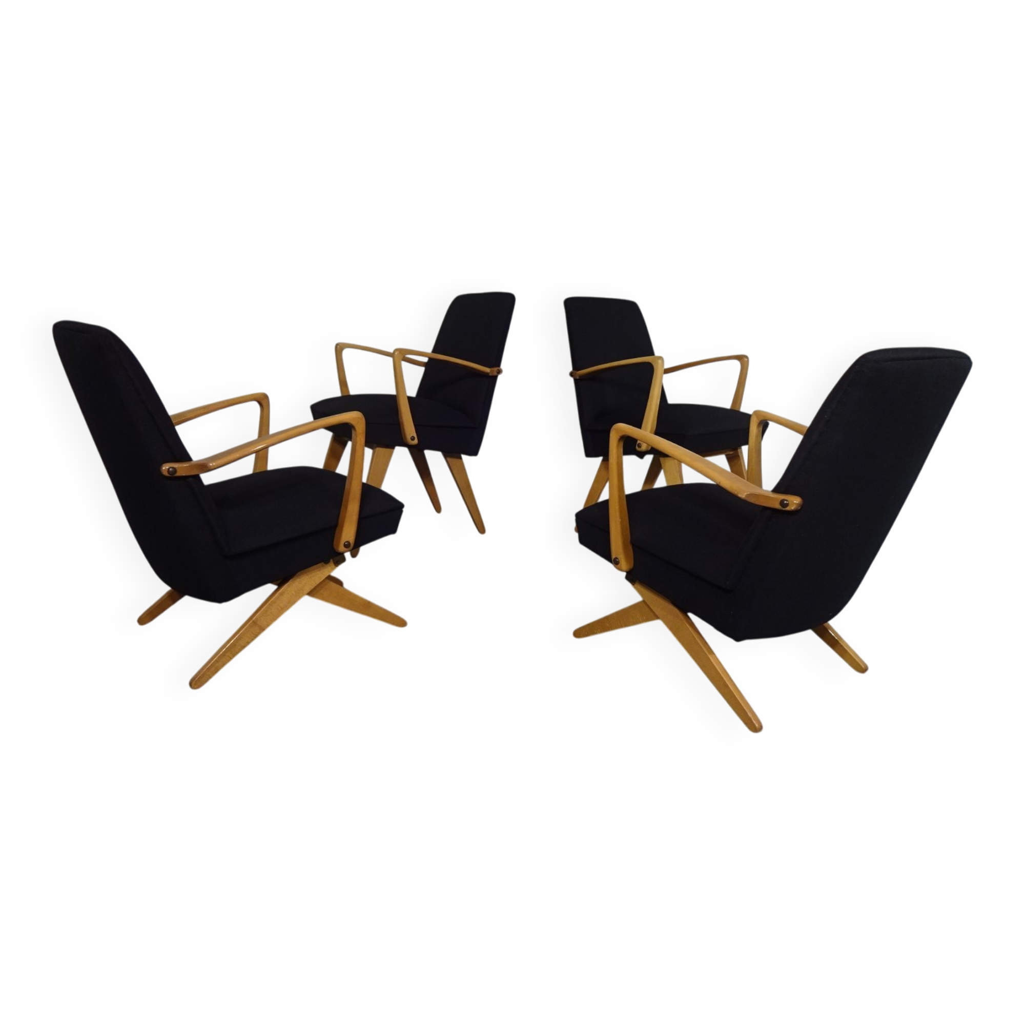 Mid-Century Scissor Chair from Knoll, Germany, 1950s