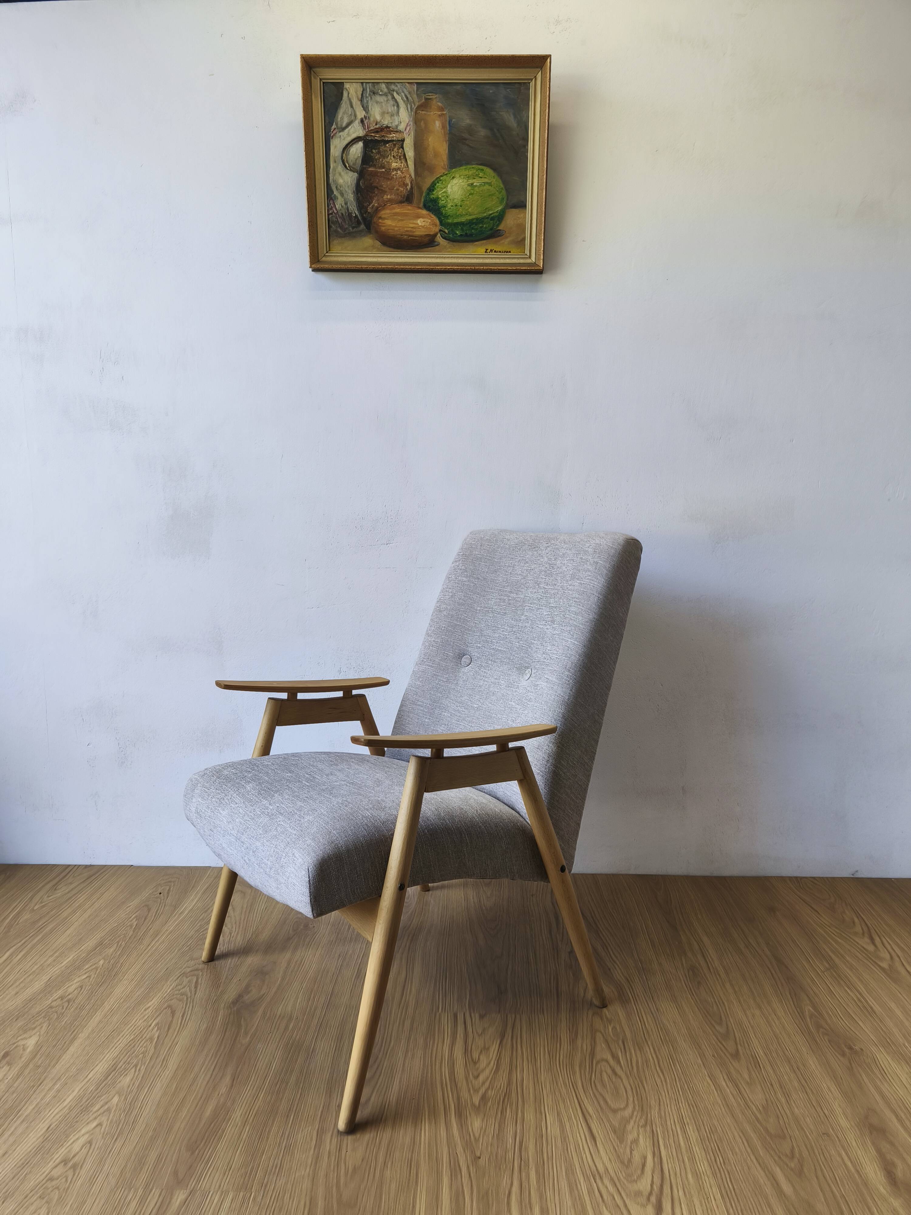 Designer armchair by J. šmidek, 1970s.