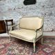 Painted Wooden Bench with Back to The Queen Style Louis XVI XIX Eme Century