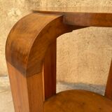 Art Deco pedestal table 1920 in solid wood