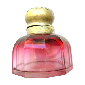 Encrier cristal rouge