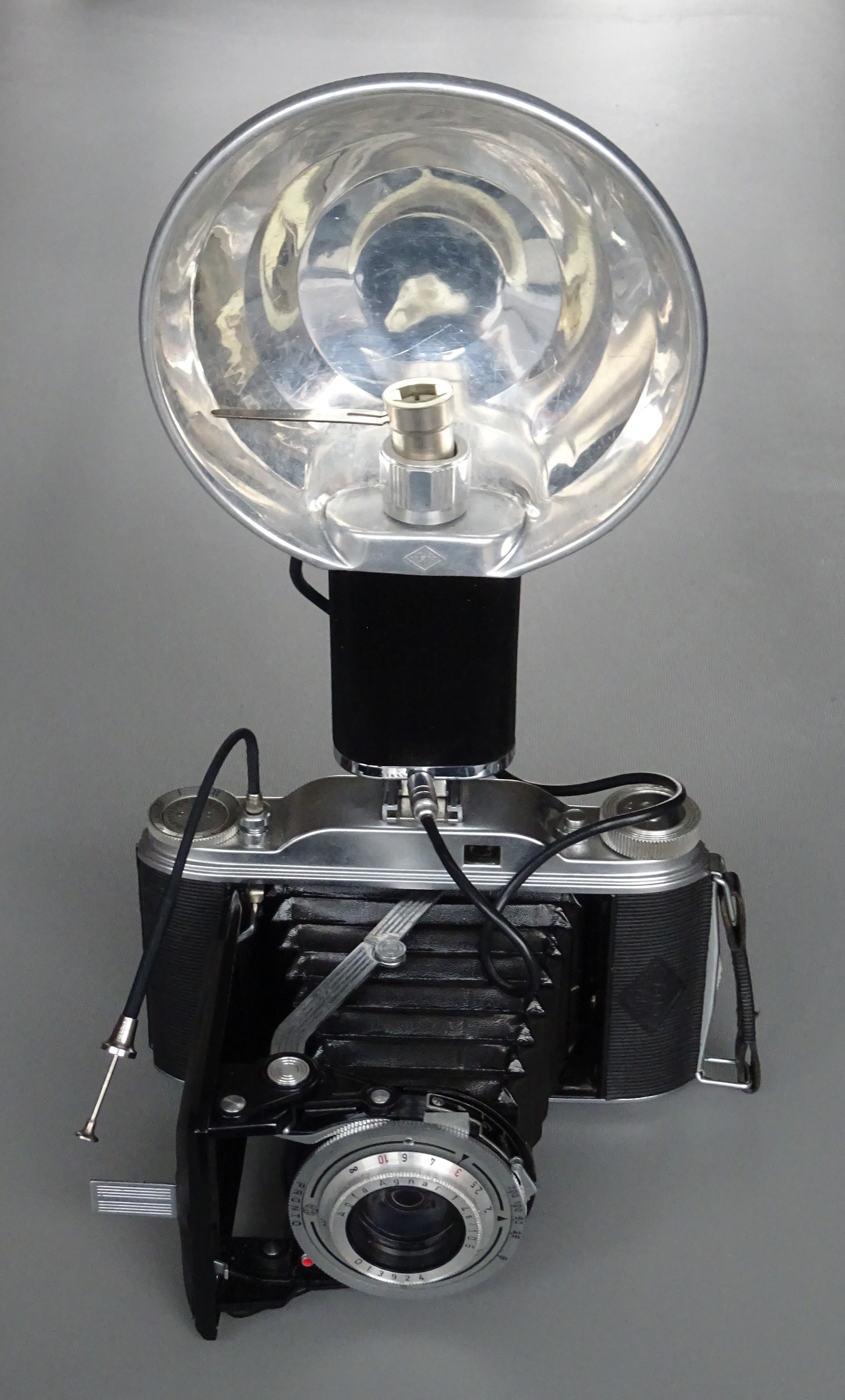 Vintage camera of reporters circa 1950