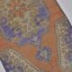 Orange & Blue Floral Rug sku 2411.