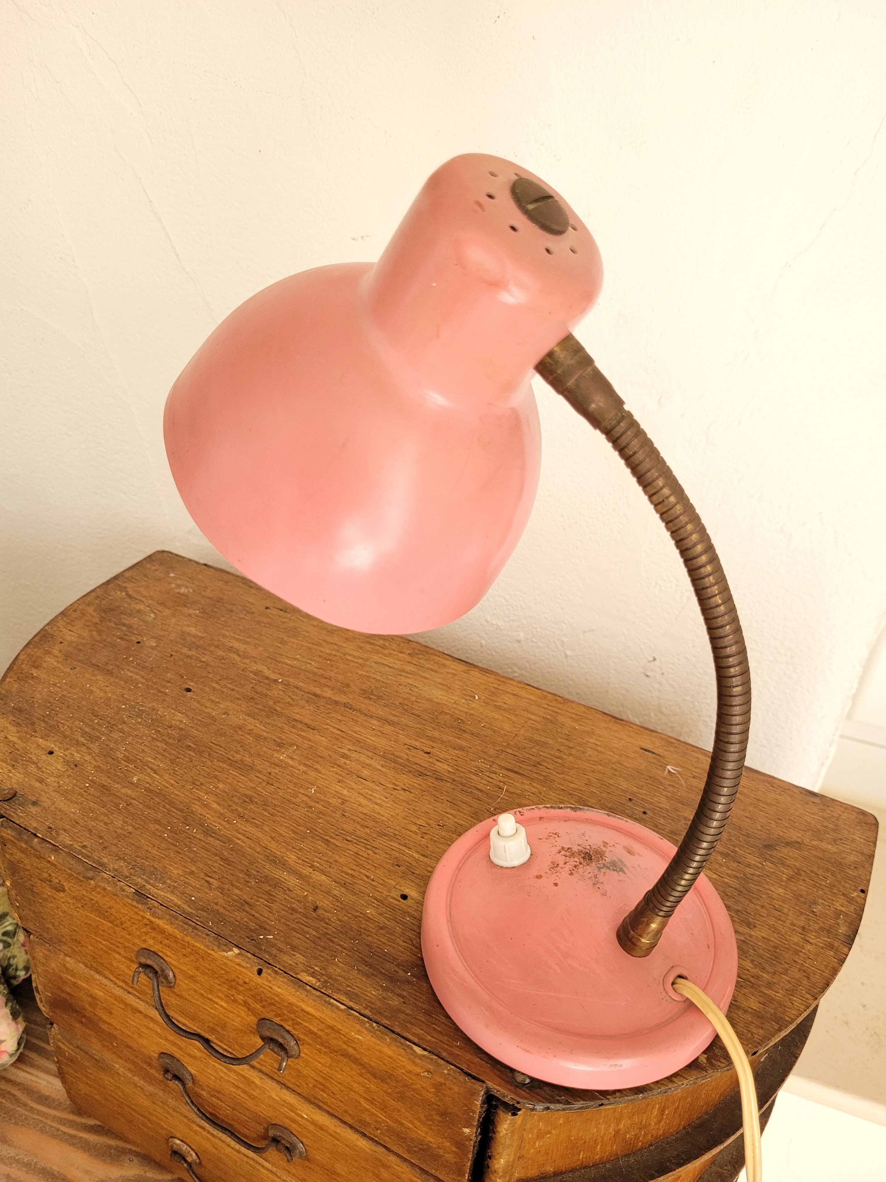 Vintage pink lamp