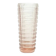 Bowling pin vase, mid-century modern, rosaline glass, Ząbkowice, Poland, 1970s