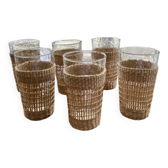 6 orangeade glasses