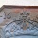 Plaque cheminée fleur de lys fonderie d'art Stern