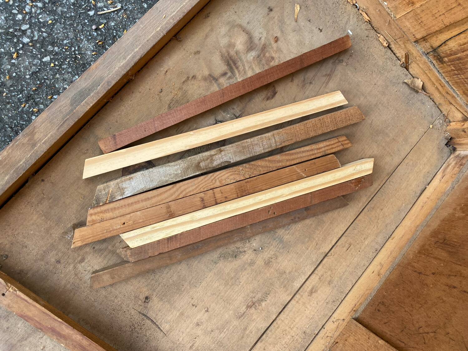 Large Parisian wooden wardrobe