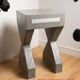 Pedestal / High side table in polished concrete – Unique artisan piece.