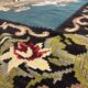 Teal Green Kilim Rug Handwoven Oriental Carpet Moldavian Area Square Rug