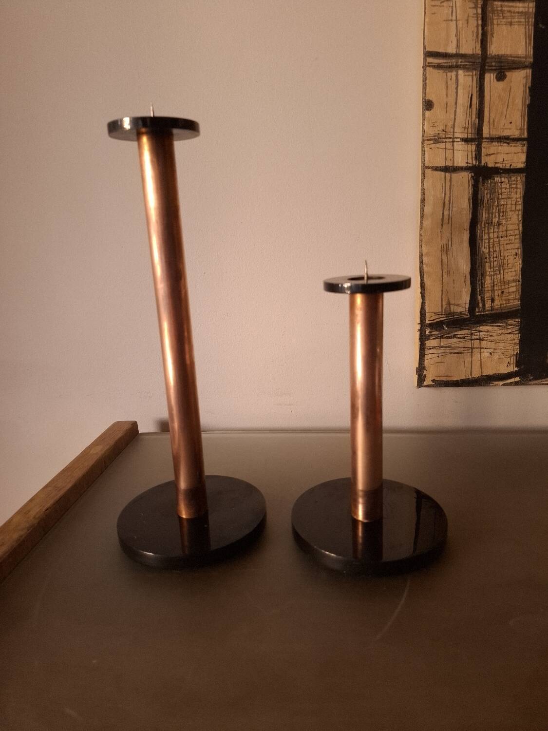 Paire de bougeoirs , Manager design