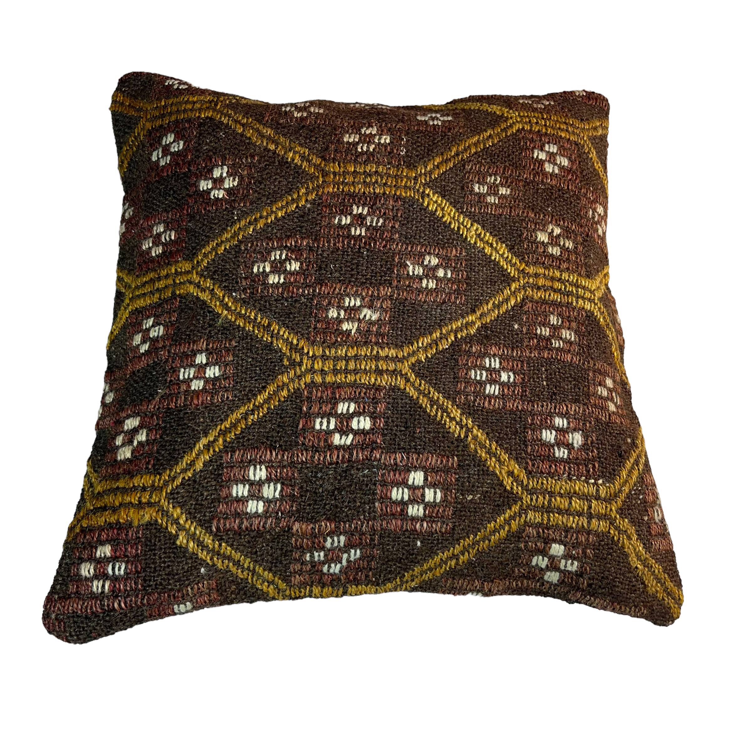 Housse de coussin Kilim turque vintage, 45 x 45 cm