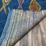 Teal blue Moroccan rug 150/250cm