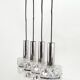 Ancien Luminaire Suspension 4 Lumières Vintage Style Kinkeldey 60's 70's