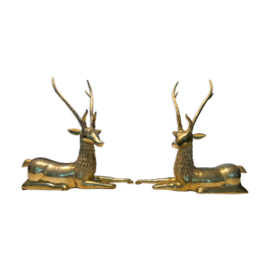 Cerfs en laiton