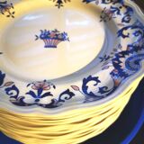 6 Longchamp Rouen plates