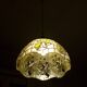 Old stained glass pendant light