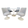 Chaises Tulipe Vintage et Table à Manger dans le style d'Eero Saarinen, années 1970, Ensemble de 5