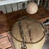 Vintage leather boxing bag