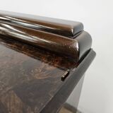 Console Art Déco en noyer des années 1940