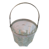 Glass and metal ice bucket