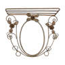 Wall-mounted wrought iron cloakroom