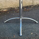 Chrome table with glass dining top from the 1980s.