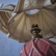 Rare 1970s Desk lamp with pleated shade