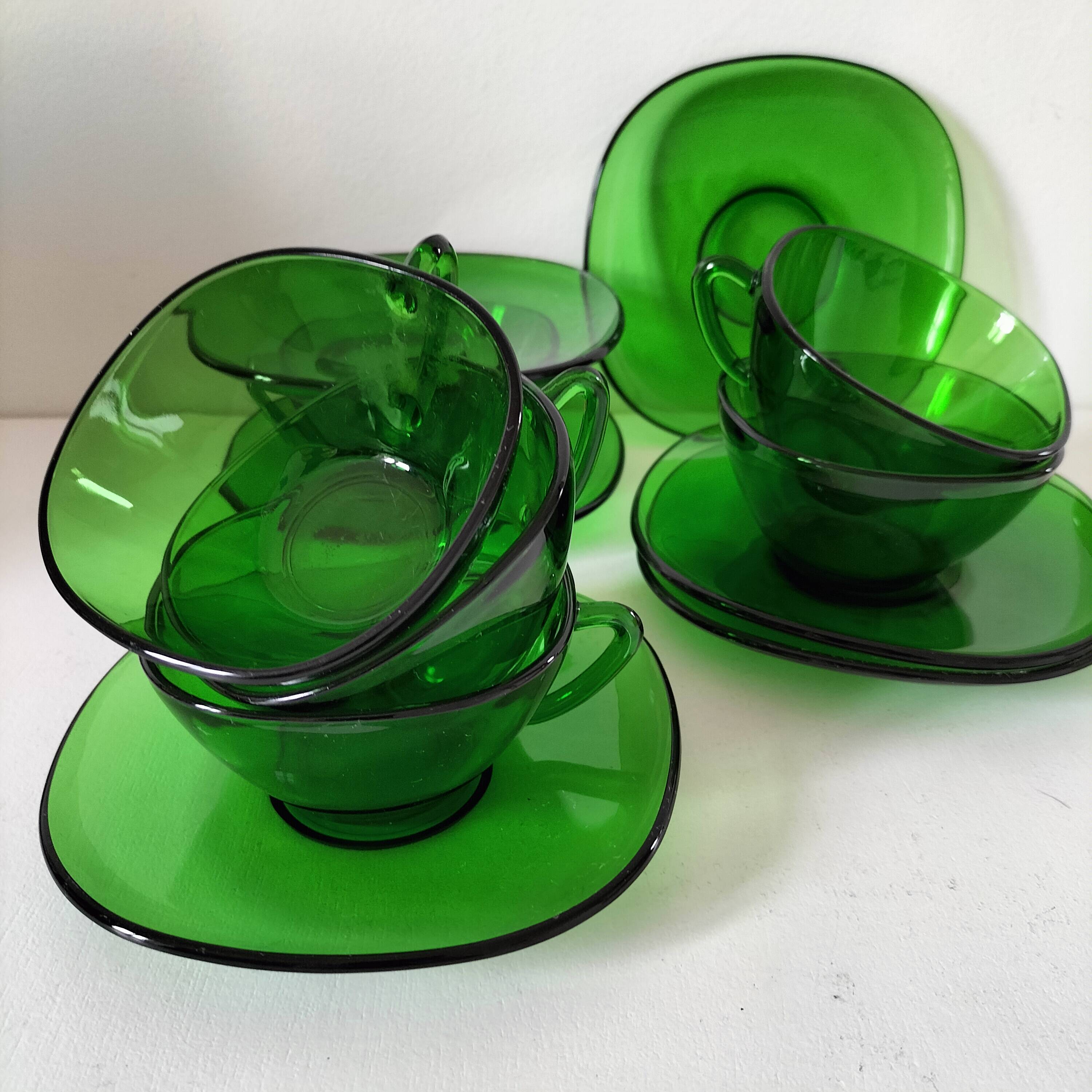 6 Vereco green cups