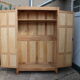 Parisian wardrobe in raw wood