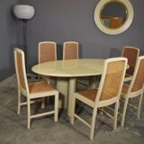 Table and 6 chairs by Mario Sabot from the 70s